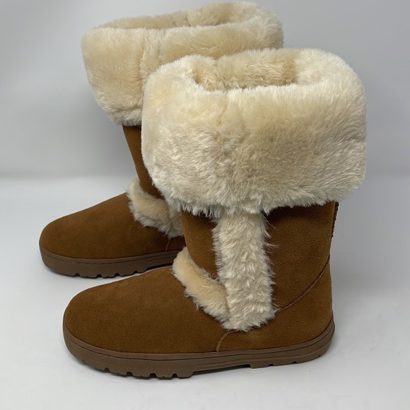 Style & Co. Womens Witty Suede Faux Fur Casual Boots - Picture 3 of 11